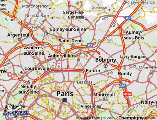 Carte MICHELIN Aubervilliers - ViaMichelin