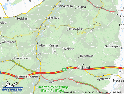 Mapa MICHELIN Welden - ViaMichelin