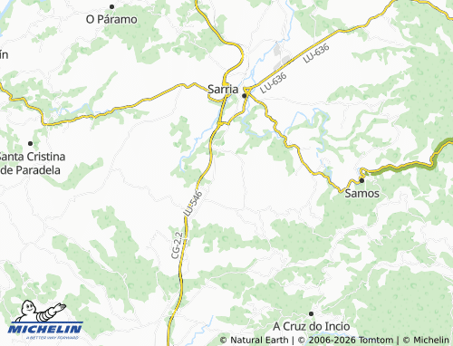 MICHELIN Teilonxe map - ViaMichelin