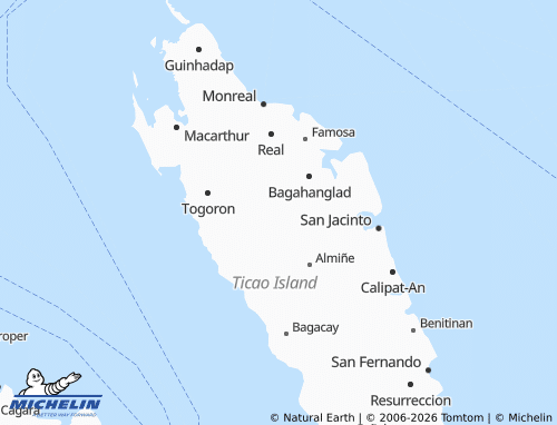MICHELIN Jagna-An map - ViaMichelin