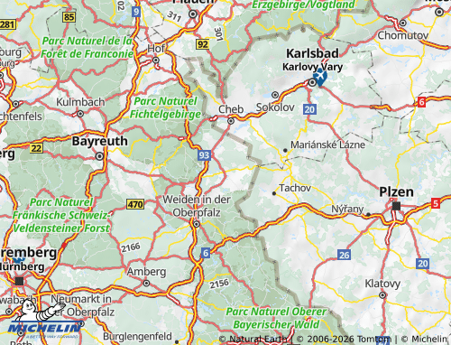 Mapa MICHELIN Tirschenreuth - ViaMichelin