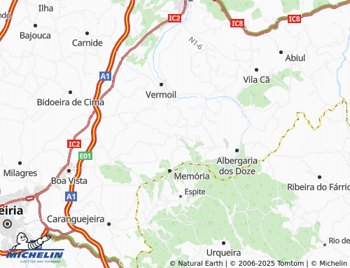 MICHELIN-Landkarte Tojeira de São Simão de Litém - ViaMichelin