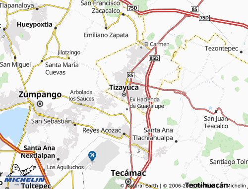 Mapa MICHELIN Tizayuca - ViaMichelin
