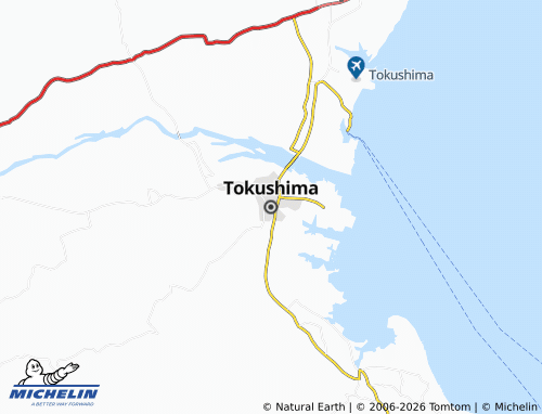Mappa MICHELIN Tokushima - ViaMichelin