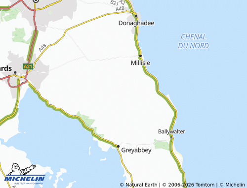 MICHELIN Carrowdore map - ViaMichelin