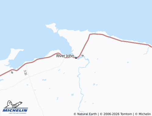 Mappa MICHELIN River John - ViaMichelin
