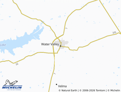 Mapa MICHELIN Water Valley - ViaMichelin