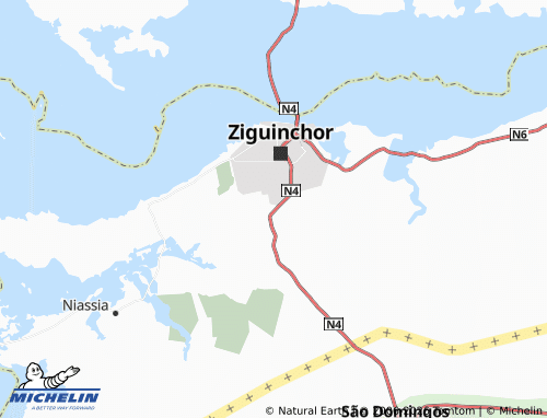Mapa MICHELIN Borofaye Diola - ViaMichelin