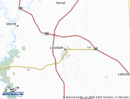 Mapa MICHELIN Lucedale - ViaMichelin