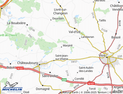MICHELIN Marpiré map - ViaMichelin