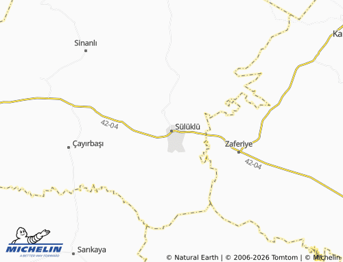 MICHELIN Sülüklü map - ViaMichelin