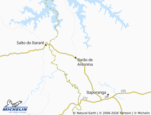 Mapa MICHELIN Barão de Antonina - ViaMichelin