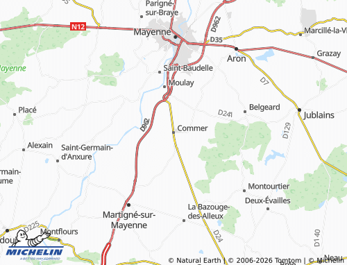 MICHELIN Commer map - ViaMichelin