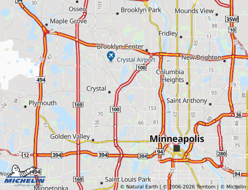 Mappa MICHELIN Robbinsdale - ViaMichelin