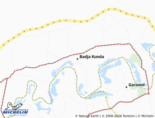 MICHELIN Badja Kunda map - ViaMichelin