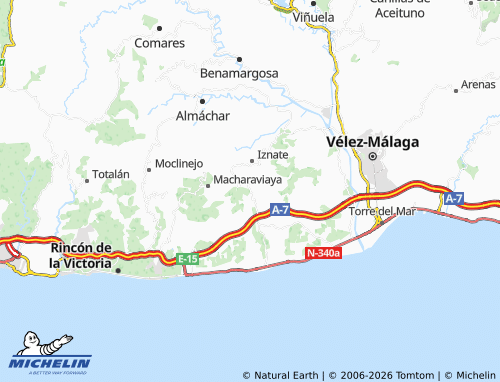 MICHELIN Cajiz map - ViaMichelin