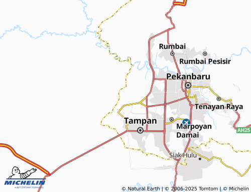 MICHELIN Sungai Sibam map - ViaMichelin