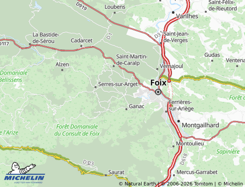 Mappa MICHELIN Saint-Pierre-de-Rivière - ViaMichelin