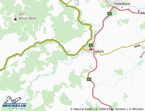 Carte MICHELIN Philiphaugh - ViaMichelin