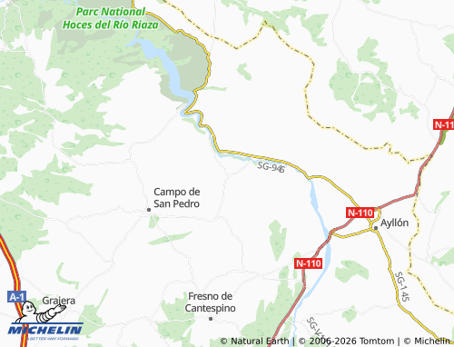 MICHELIN Alconada de Maderuelo map - ViaMichelin
