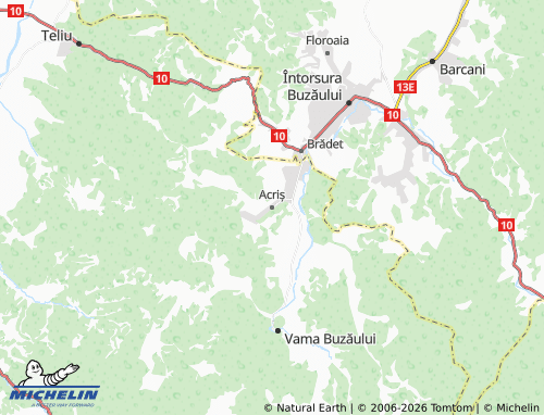 MICHELIN Acriș map - ViaMichelin