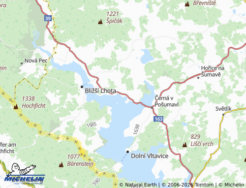Kaart MICHELIN Hůrka - ViaMichelin