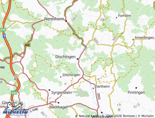Mapa MICHELIN Dischingen - ViaMichelin
