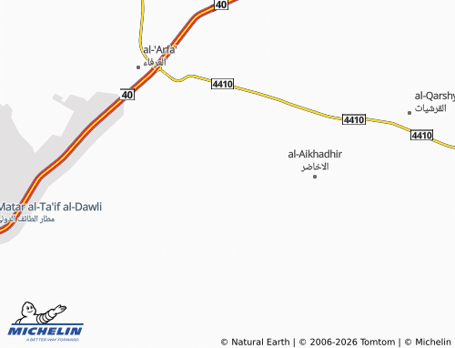 Carte MICHELIN al-Jafr - ViaMichelin