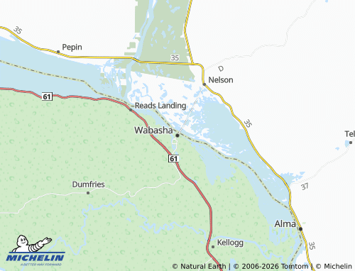 Carte MICHELIN Wabasha - ViaMichelin