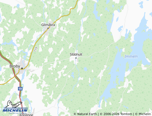 Mapa MICHELIN Sibbhult - ViaMichelin