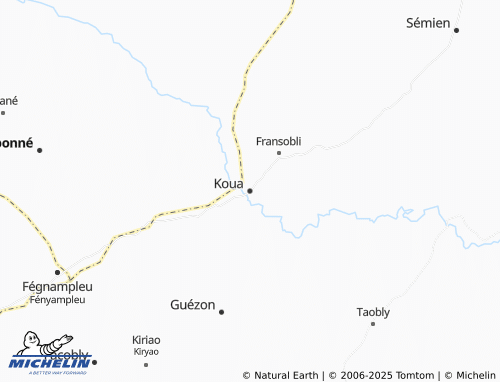 MICHELIN Koua map - ViaMichelin