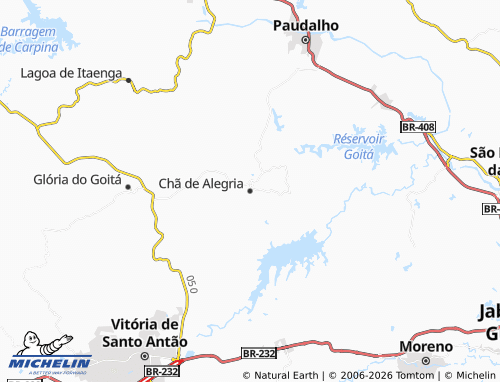 Mapa MICHELIN Chã de Alegria - ViaMichelin