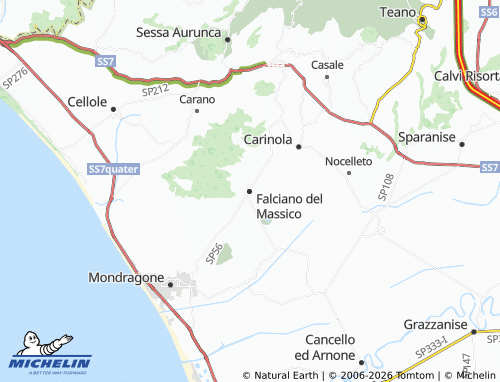 MICHELIN Falciano del Massico map - ViaMichelin