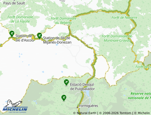 MICHELIN-Landkarte Quérigut - ViaMichelin