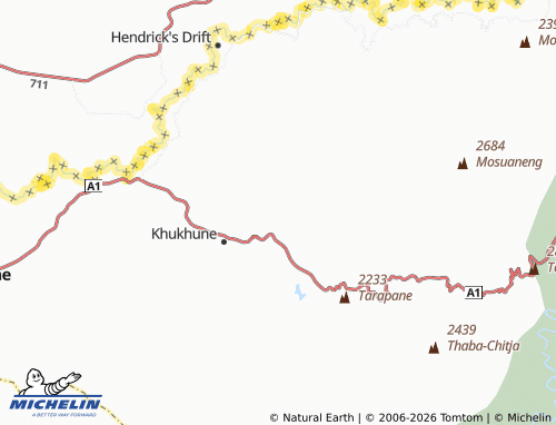 MICHELIN Matlameng map - ViaMichelin