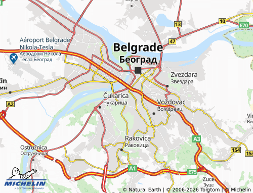 Mapa MICHELIN Savski venac - ViaMichelin