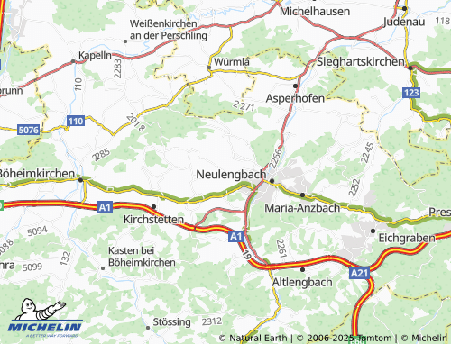 MICHELIN Umsee map - ViaMichelin