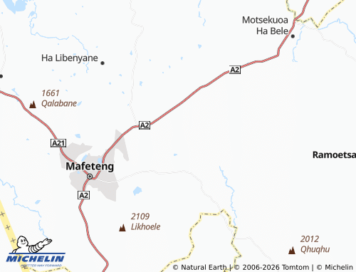 Carte MICHELIN Mohlanapeng Ha Raliemere - ViaMichelin
