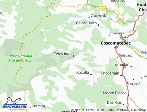Mapa MICHELIN Tetelcingo - ViaMichelin