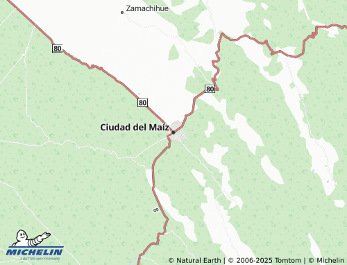 MICHELIN Ciudad del Maíz map - ViaMichelin