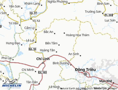 MICHELIN Bến Tắm map - ViaMichelin