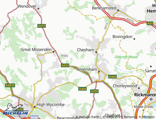 MICHELIN Hyde Heath map - ViaMichelin