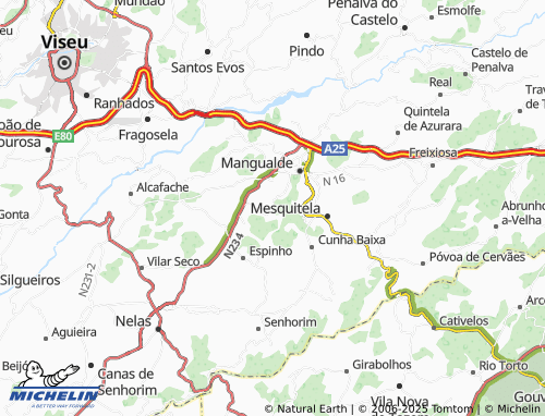 Carte MICHELIN Santa Luzia - ViaMichelin