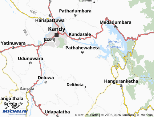 MICHELIN Haputhale Egodagama map - ViaMichelin