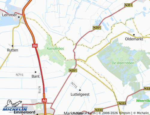 Carte MICHELIN Kuinre - ViaMichelin