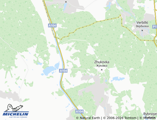 Carte MICHELIN Nikol'skoye-Nadezhdino - ViaMichelin