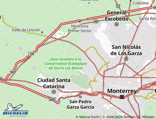 Mappa MICHELIN Cumbres Elite Sexto Sector - ViaMichelin