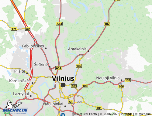 Mappa MICHELIN Žirmūnai - ViaMichelin
