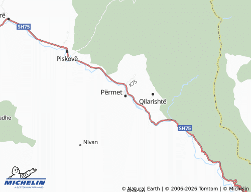 Mapa MICHELIN Përmet - ViaMichelin