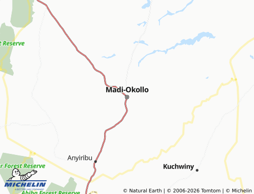 Mappa MICHELIN Madi-Okollo - ViaMichelin